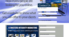 Desktop Screenshot of mastersintegritymarketing.com